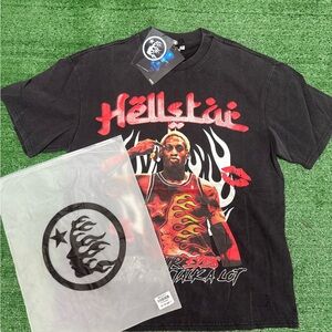 Hëllstar Black Graphic Tee
